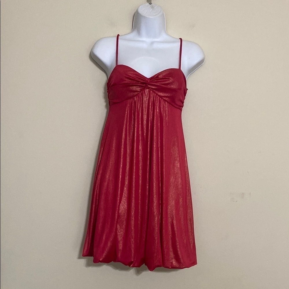Vintage Jodi Christoper Red Balloon Dress women S event Y2K  babydoll party goth